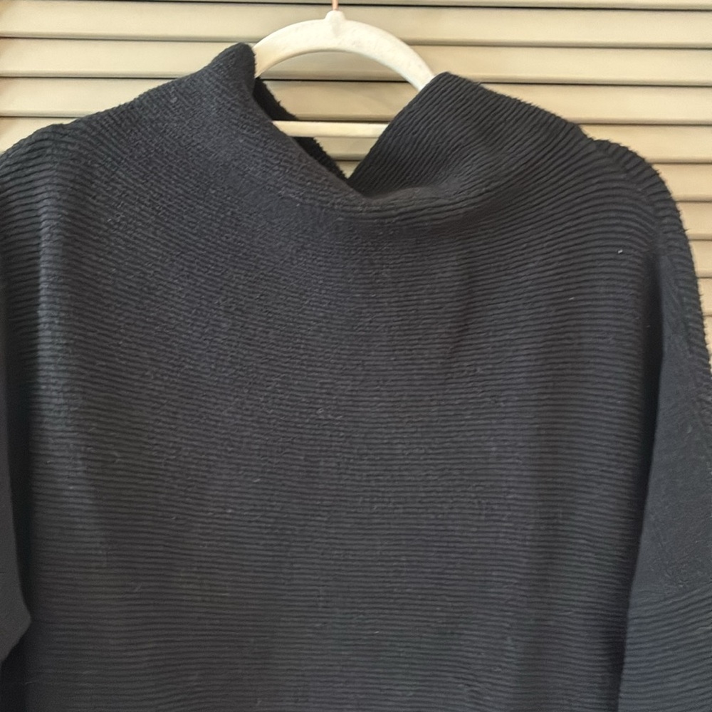 Free People Black Ottoman Slouchy Sweater Sz S - Picture 6 of 8